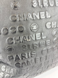 Chanel Black Embossed Calfskin Leather Unlimited Line Drawstring Tote