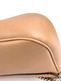 Soho Interlocking G Chain Shoulder Bag Camelia Beige - Glampot