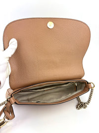 Soho Interlocking G Chain Shoulder Bag Camelia Beige - Glampot