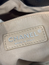 Chanel Black Embossed Calfskin Leather Unlimited Line Drawstring Tote