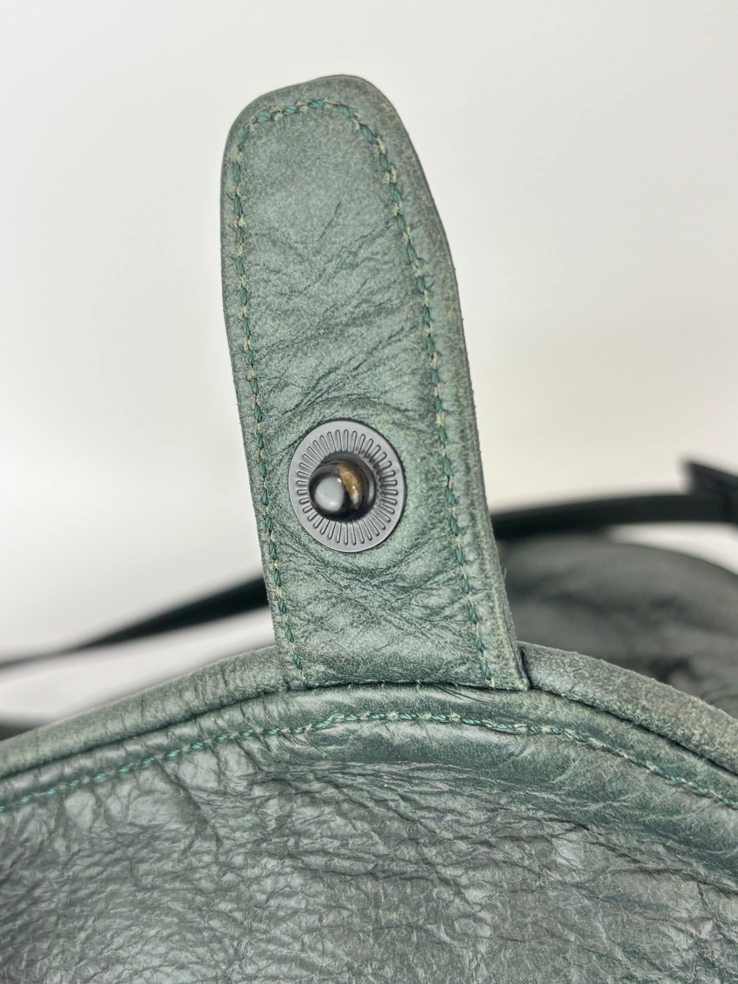 Alexander Wang Forest Green Washed Lambskin Large Marti Convertible Backpack with Matte Black Hardware