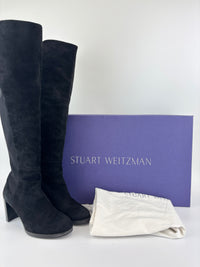 Gillian 60 City Stretch Suede Boots Black Size 36