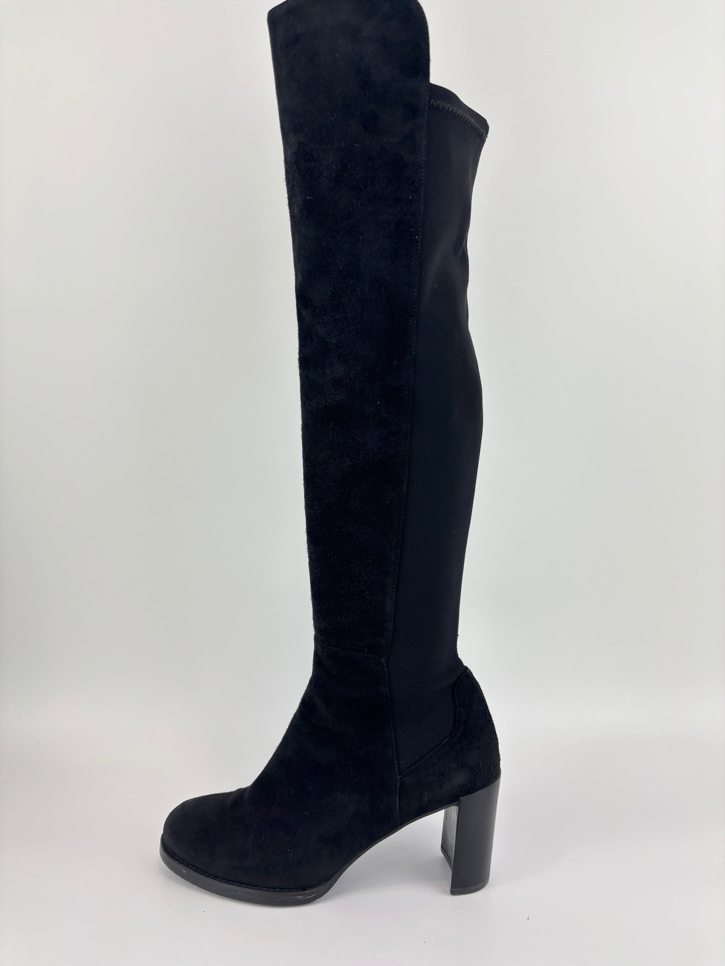 Gillian 60 City Stretch Suede Boots Black Size 36