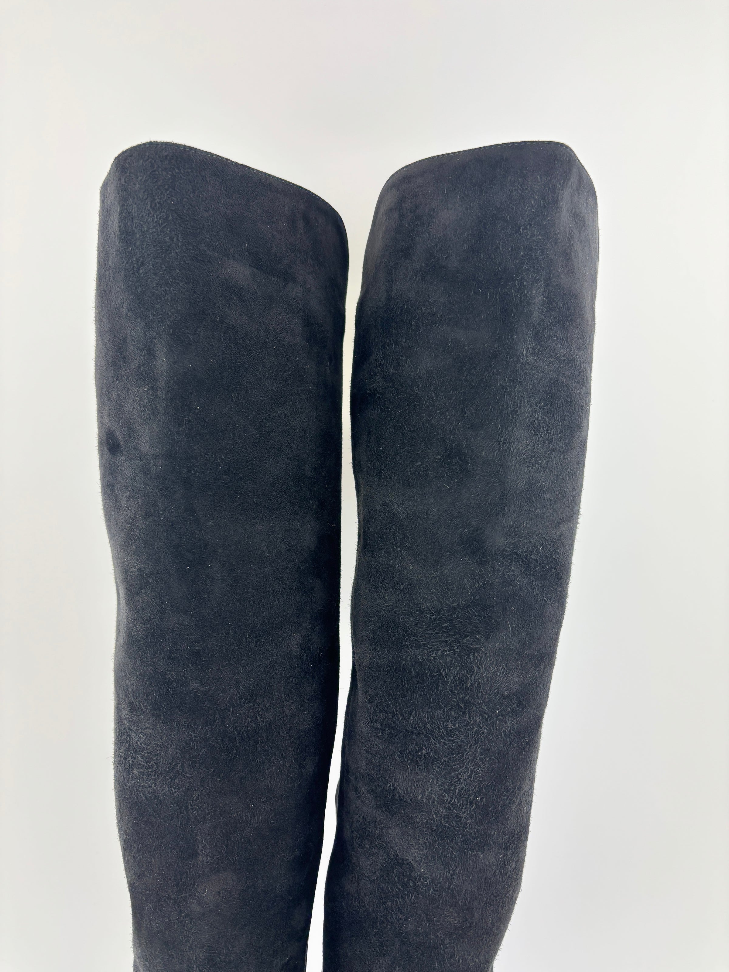 Gillian 60 City Stretch Suede Boots Black Size 36