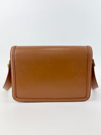 Box Calfskin Monogram Medium Solferino Satchel Natural Tan - Glampot