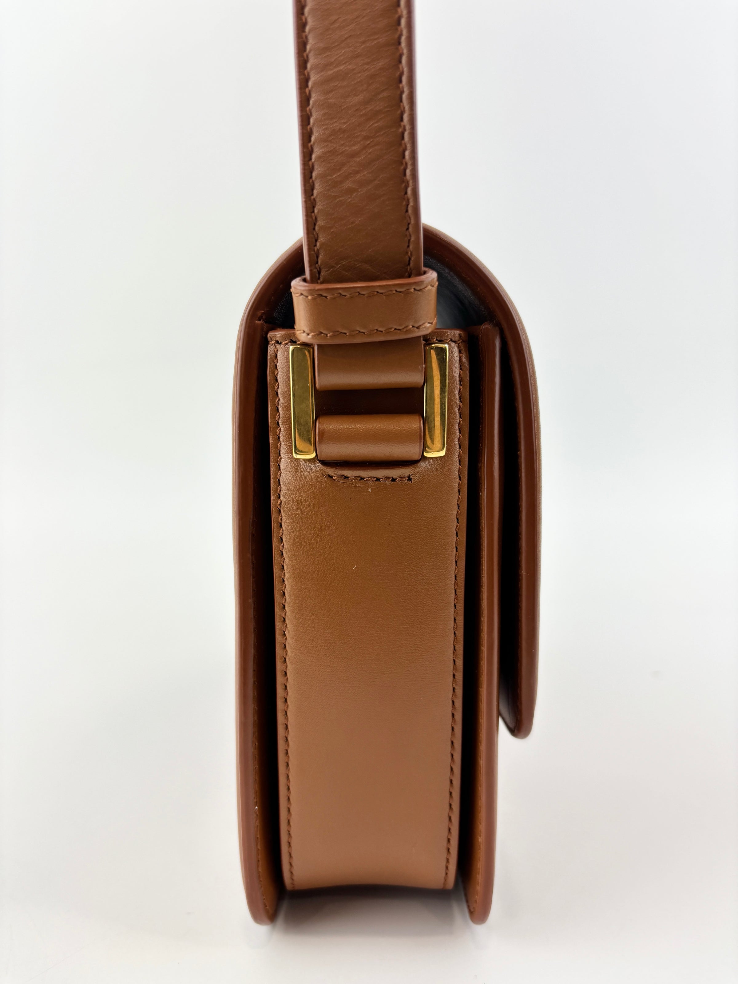 Box Calfskin Monogram Medium Solferino Satchel Natural Tan - Glampot