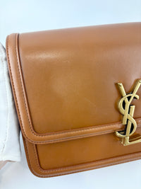 Box Calfskin Monogram Medium Solferino Satchel Natural Tan - Glampot