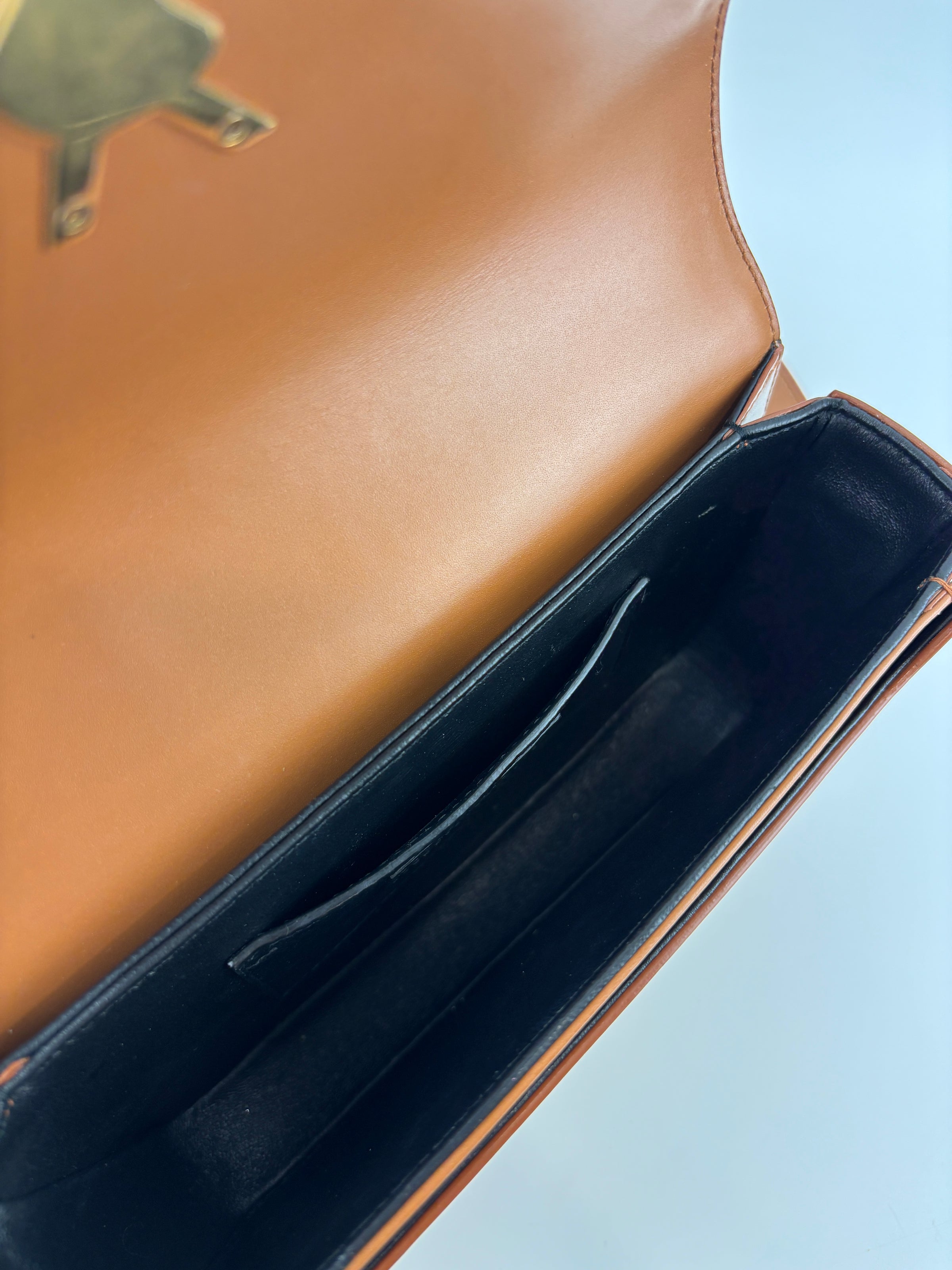 Box Calfskin Monogram Medium Solferino Satchel Natural Tan - Glampot