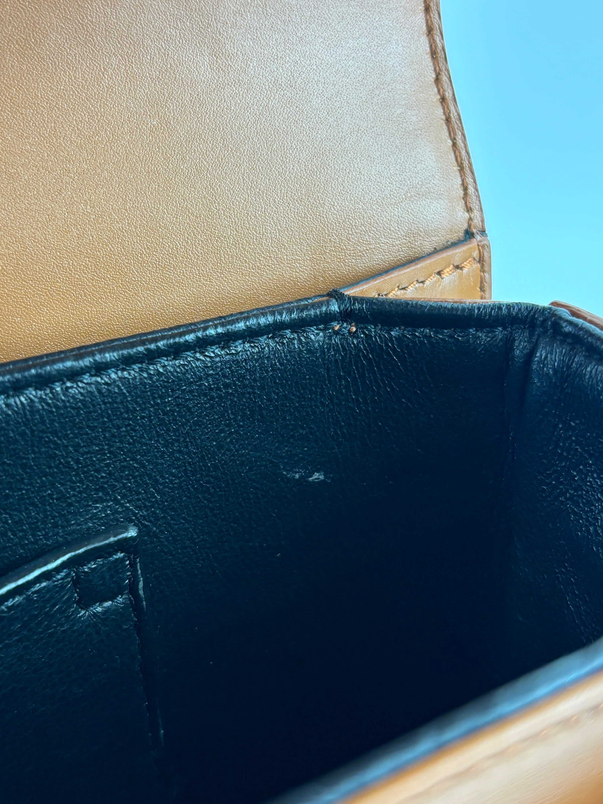 Box Calfskin Monogram Medium Solferino Satchel Natural Tan - Glampot