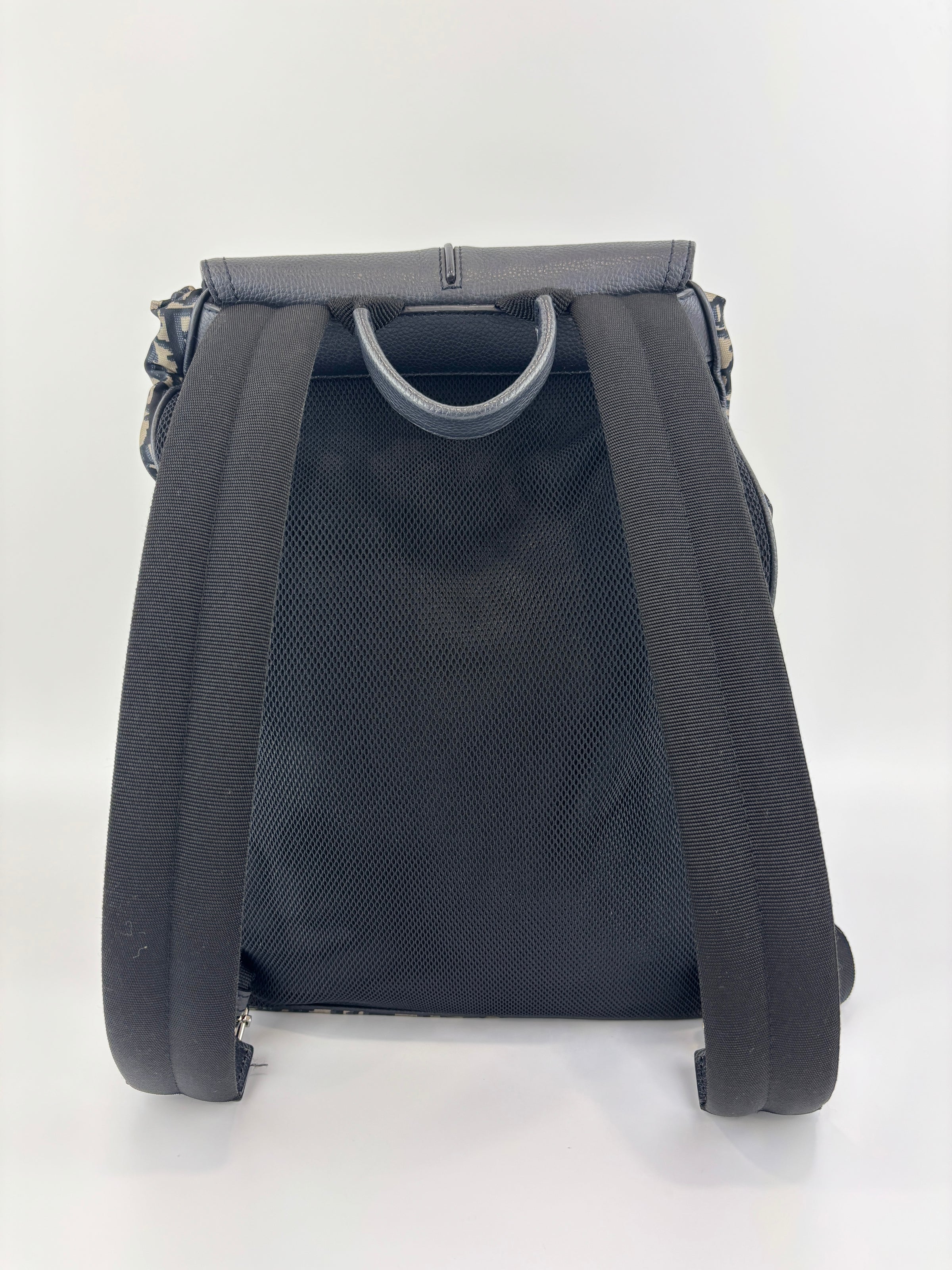 Motion Backpack in Oblique Nylon with Leather Medium