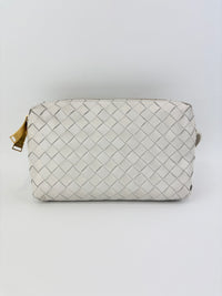 White Intrecciato Camera Bag