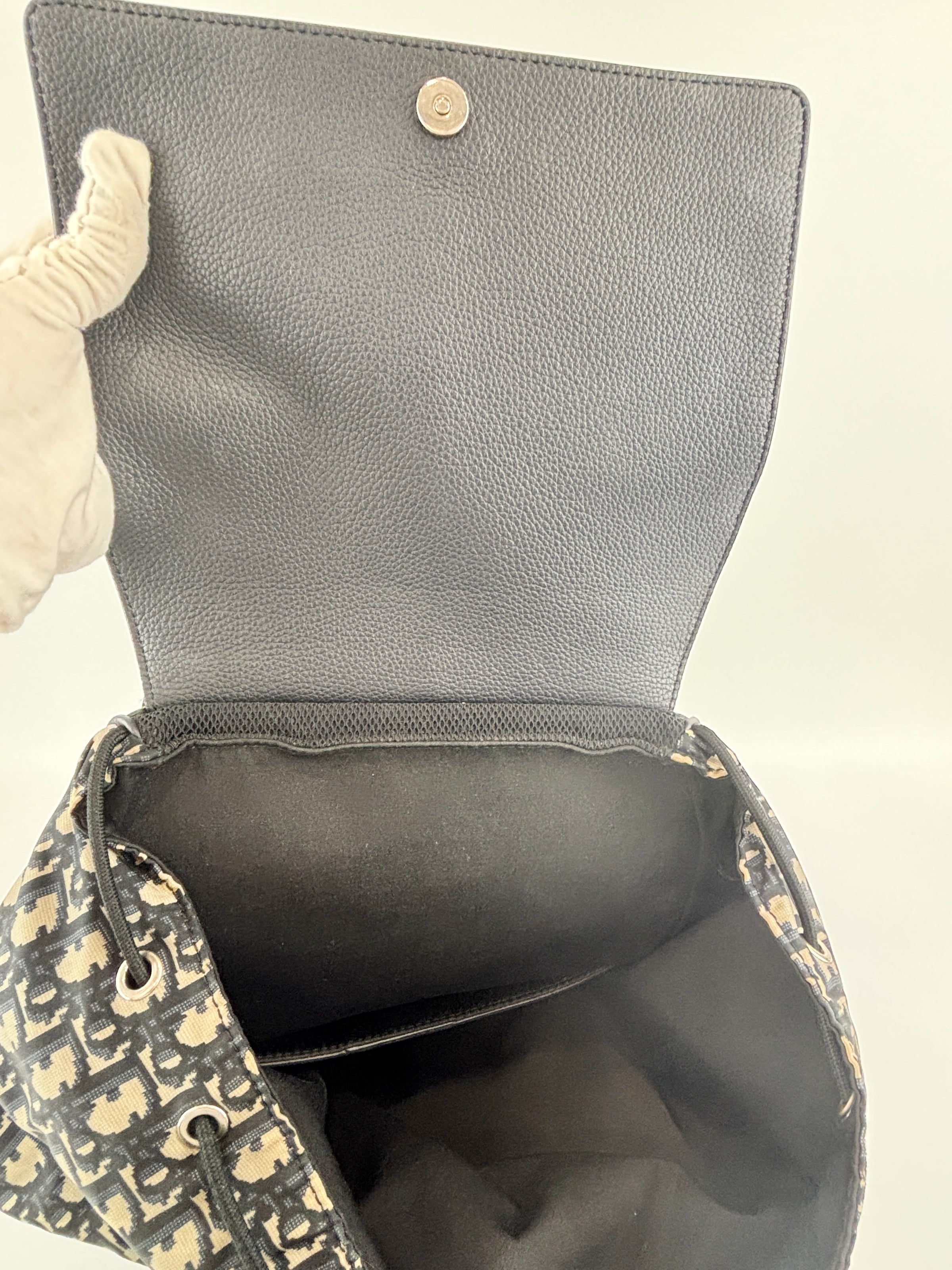Motion Backpack in Oblique Nylon with Leather Medium