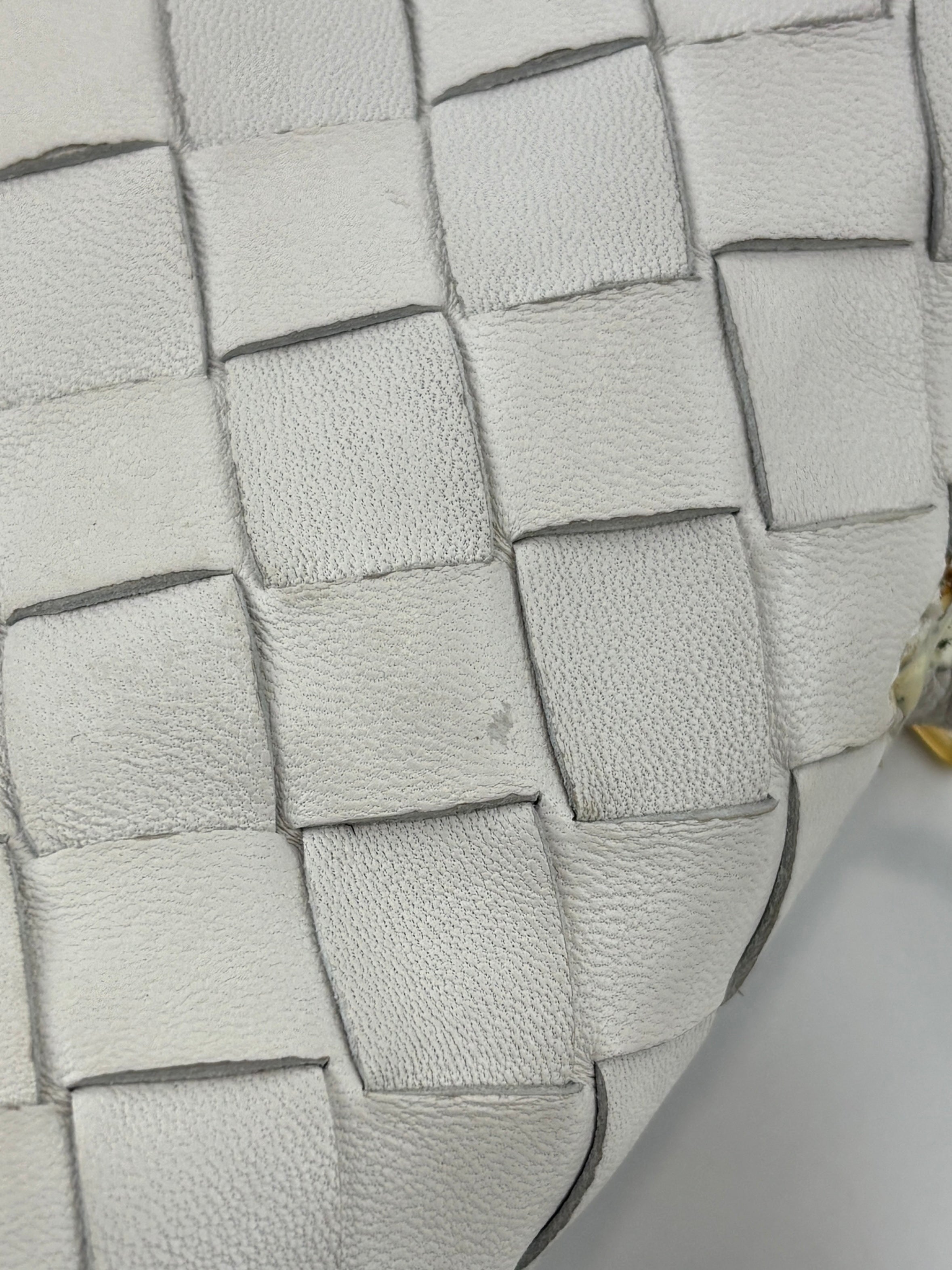 White Intrecciato Camera Bag