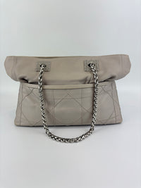 Medium Granville Chain Tote in Grey Cannage Lambskin SHW