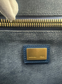 8BN226 Regular Peekaboo Blue Smooth Leather Bag