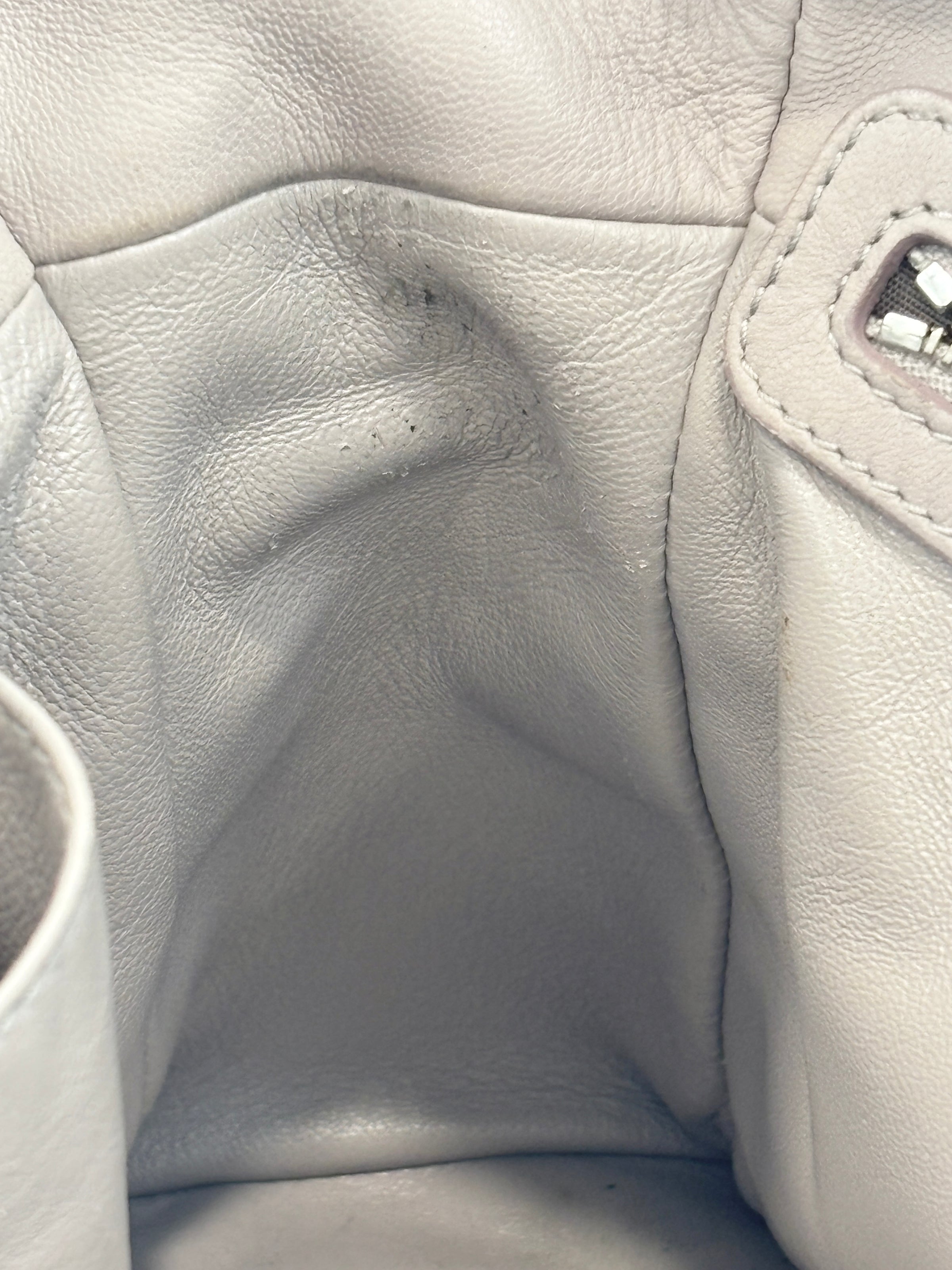 Medium Granville Chain Tote in Grey Cannage Lambskin SHW