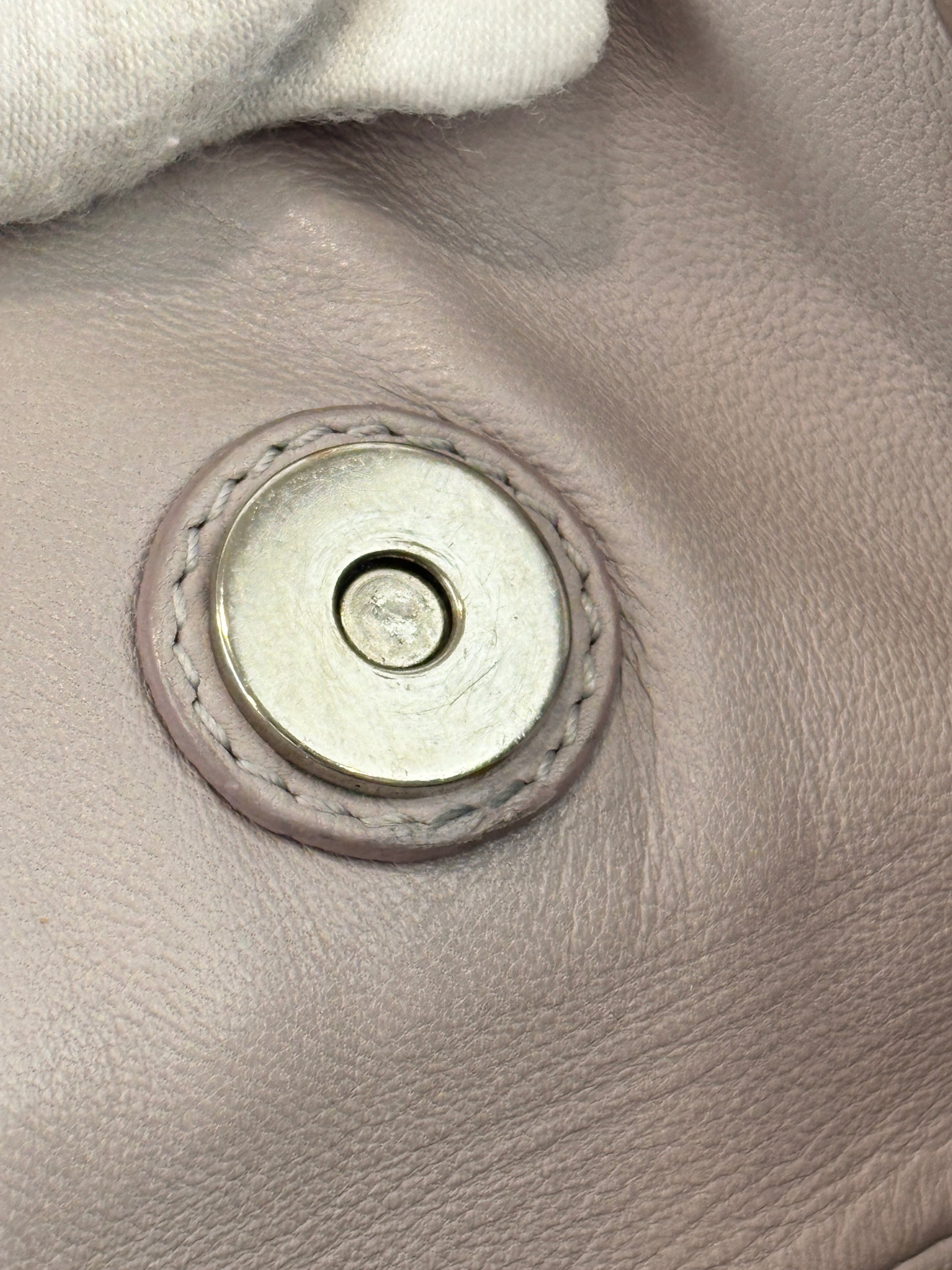 Medium Granville Chain Tote in Grey Cannage Lambskin SHW