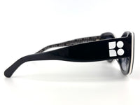 FRIDA/G/S Women’s Sunglasses in Black/White - Glampot