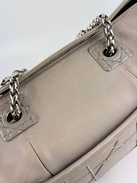 Medium Granville Chain Tote in Grey Cannage Lambskin SHW