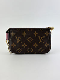 Limited Edition Monogram Illustre Transatlantic Mini Pochette Accessories in Rose Ballerine
