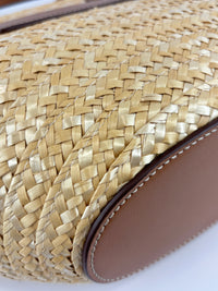 Beach Bag Raffia and Leather