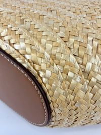 Beach Bag Raffia and Leather