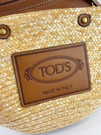 Beach Bag Raffia and Leather