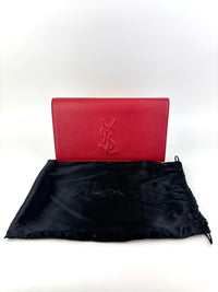 Large Belle De Jour Clutch Red Calfskin