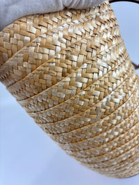 Beach Bag Raffia and Leather
