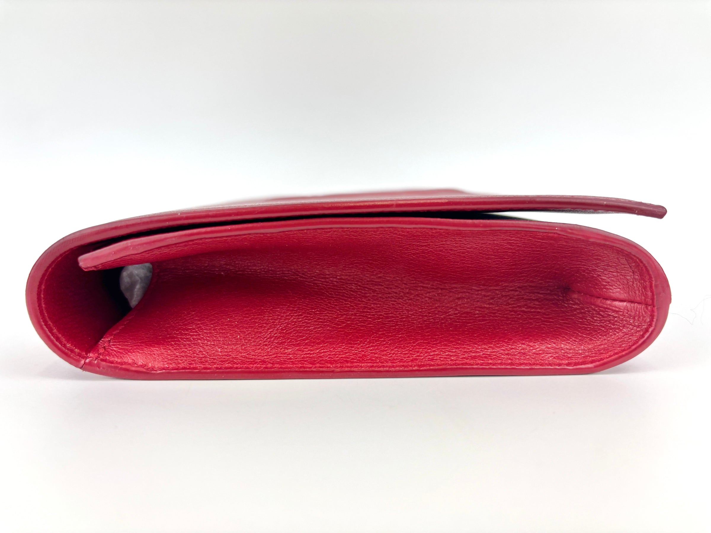 Large Belle De Jour Clutch Red Calfskin