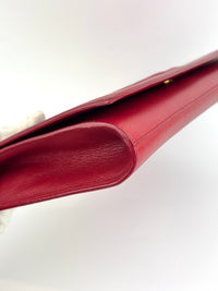 Large Belle De Jour Clutch Red Calfskin