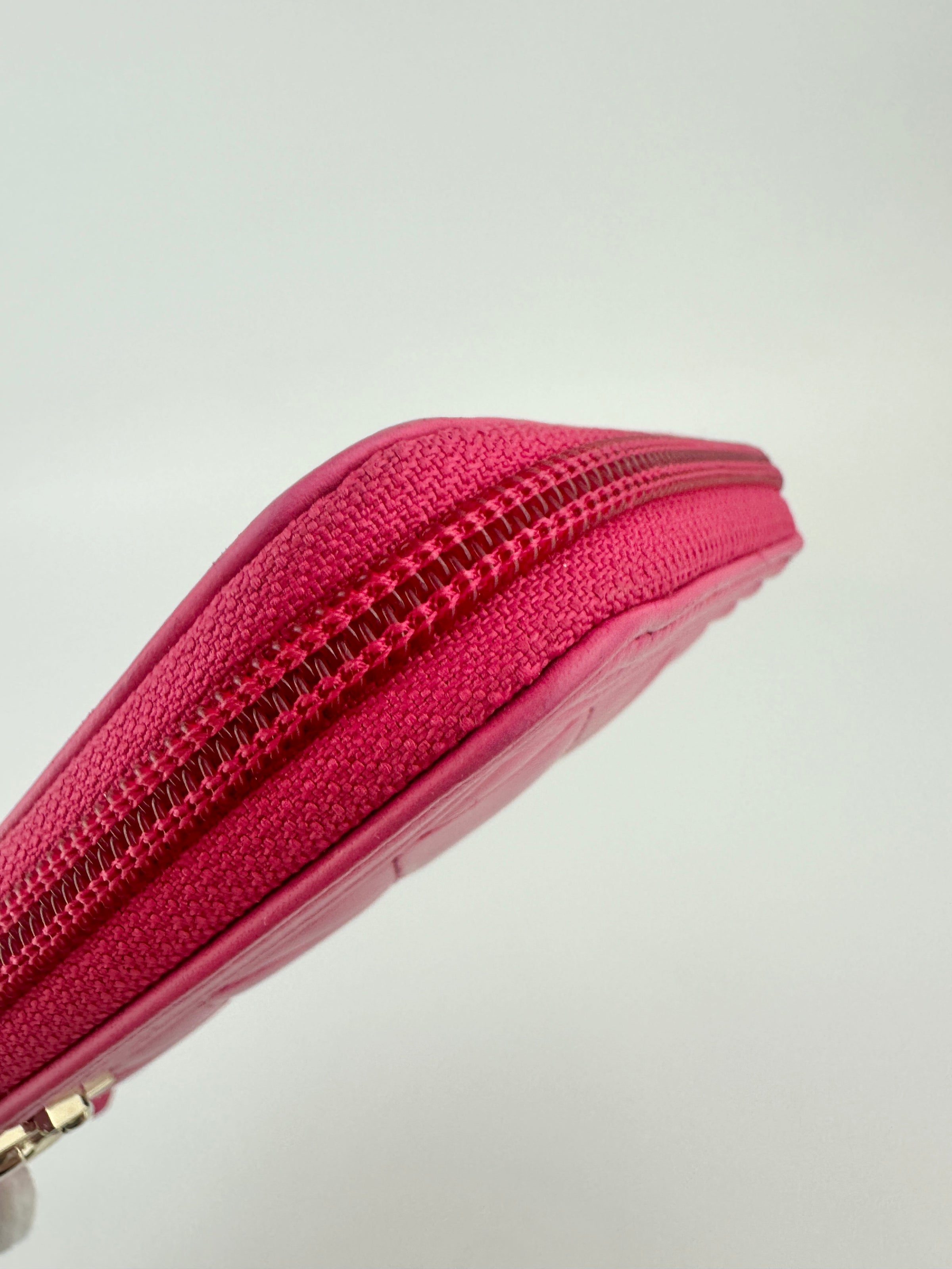 Boy Pink Quilted Lambskin Zip Around Wallet