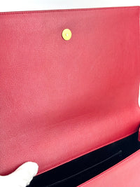 Large Belle De Jour Clutch Red Calfskin