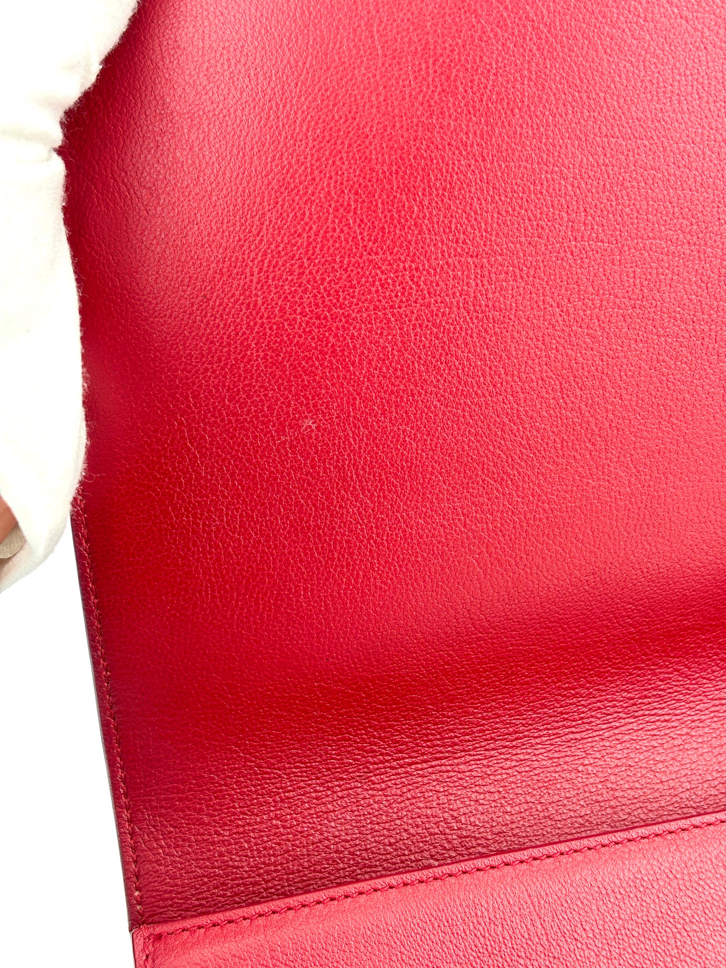 Large Belle De Jour Clutch Red Calfskin