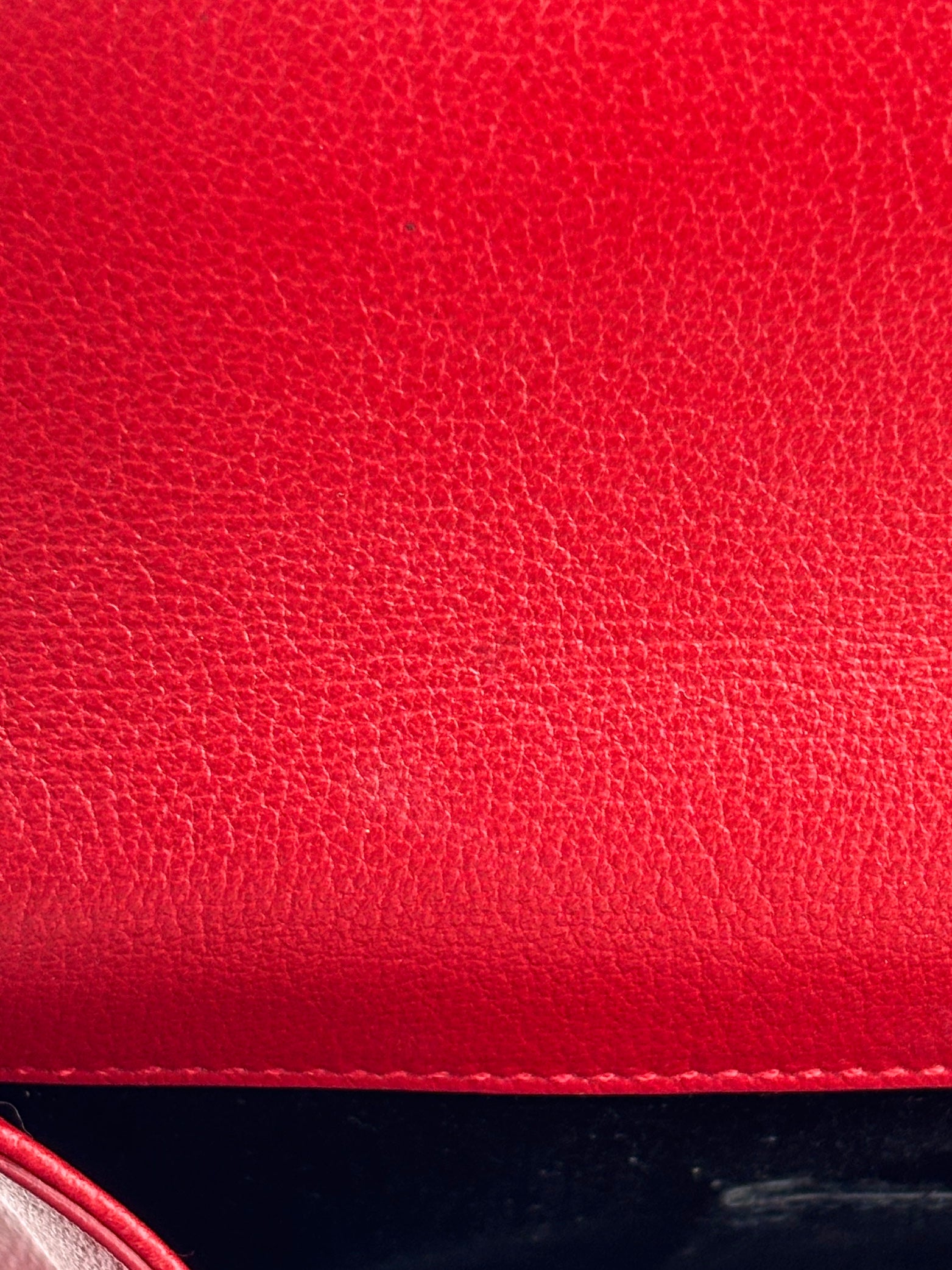 Large Belle De Jour Clutch Red Calfskin