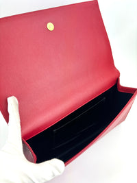 Large Belle De Jour Clutch Red Calfskin