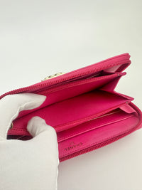 Boy Pink Quilted Lambskin Zip Around Wallet
