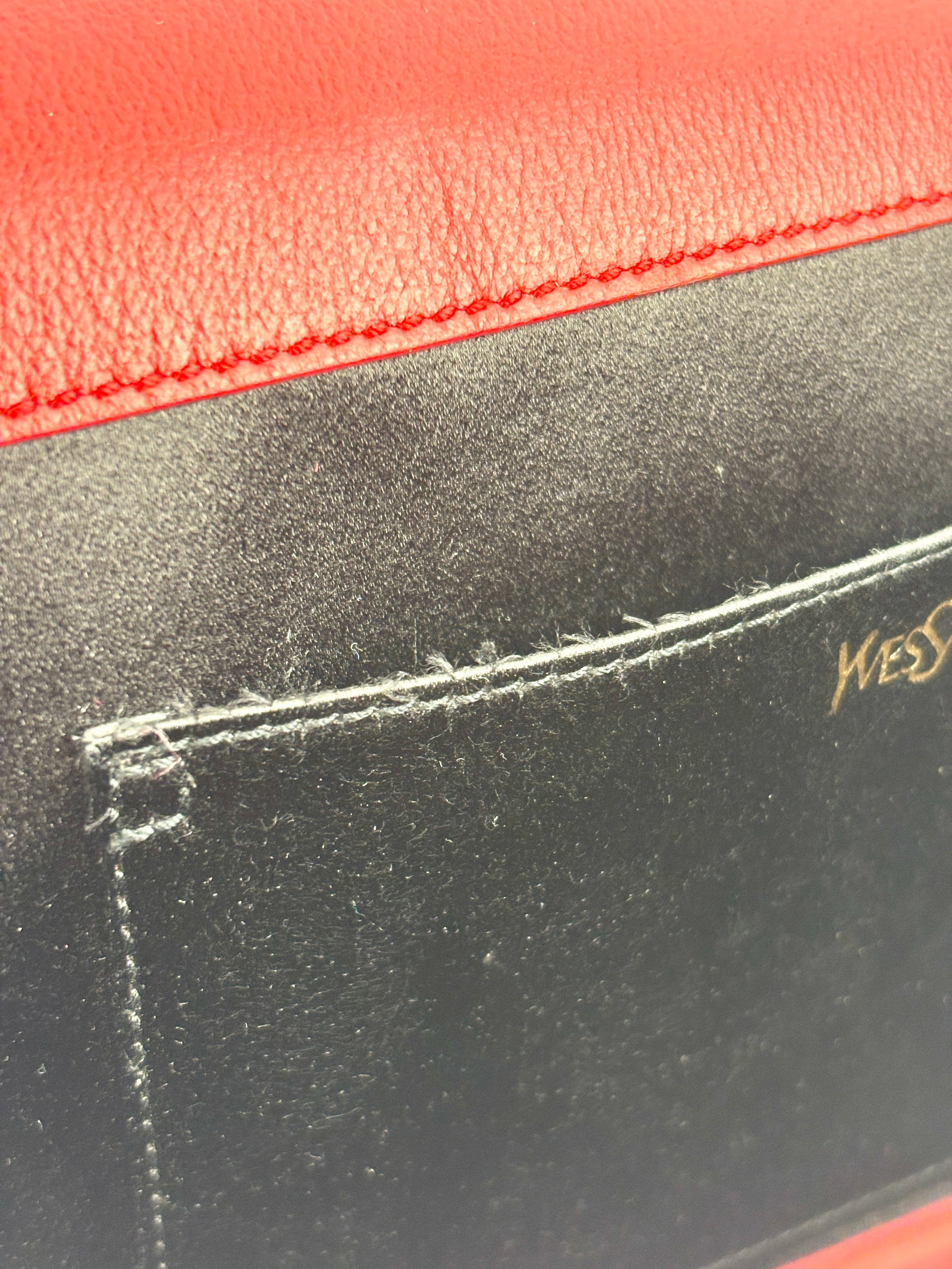 Large Belle De Jour Clutch Red Calfskin