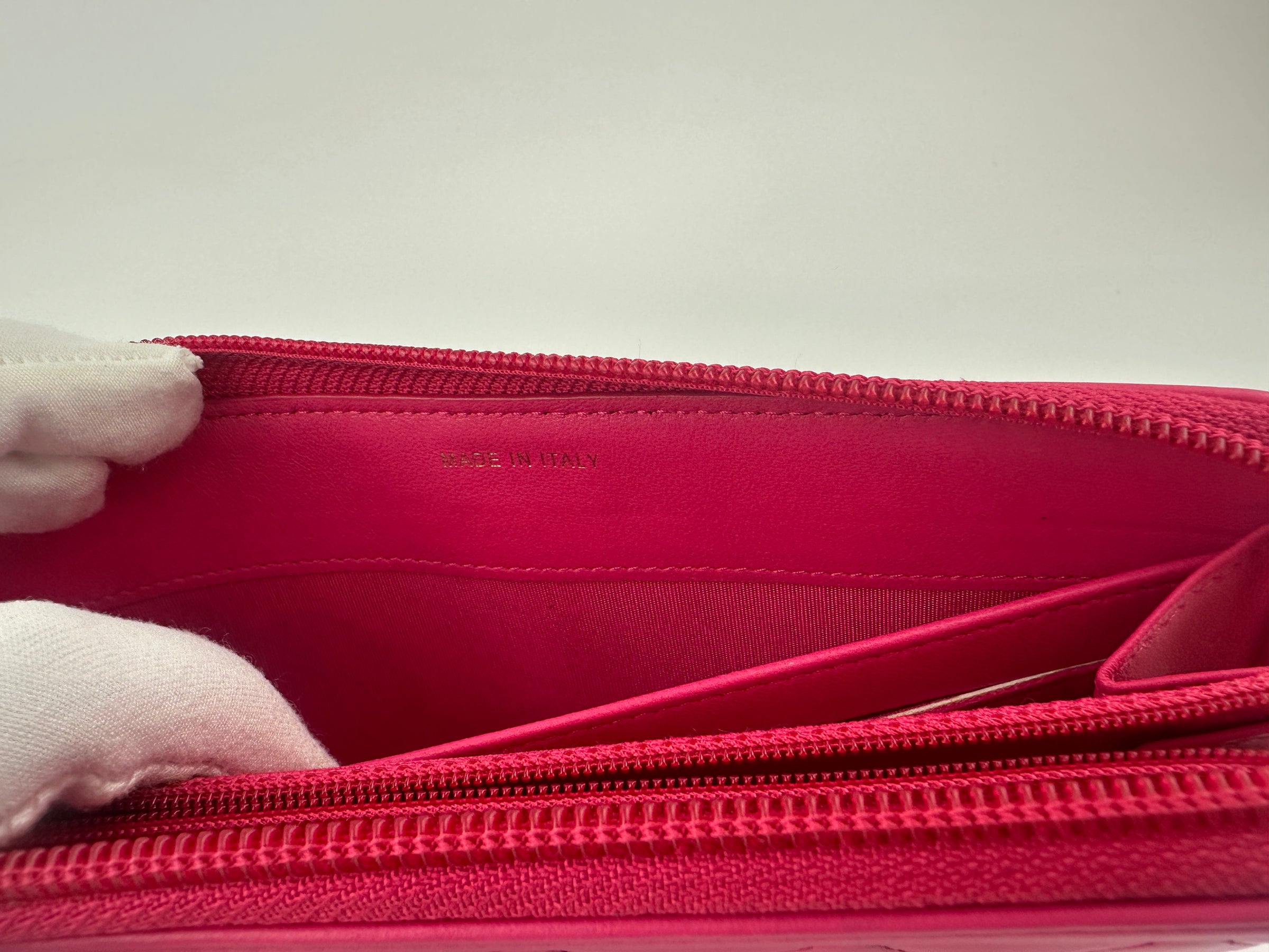 Boy Pink Quilted Lambskin Zip Around Wallet