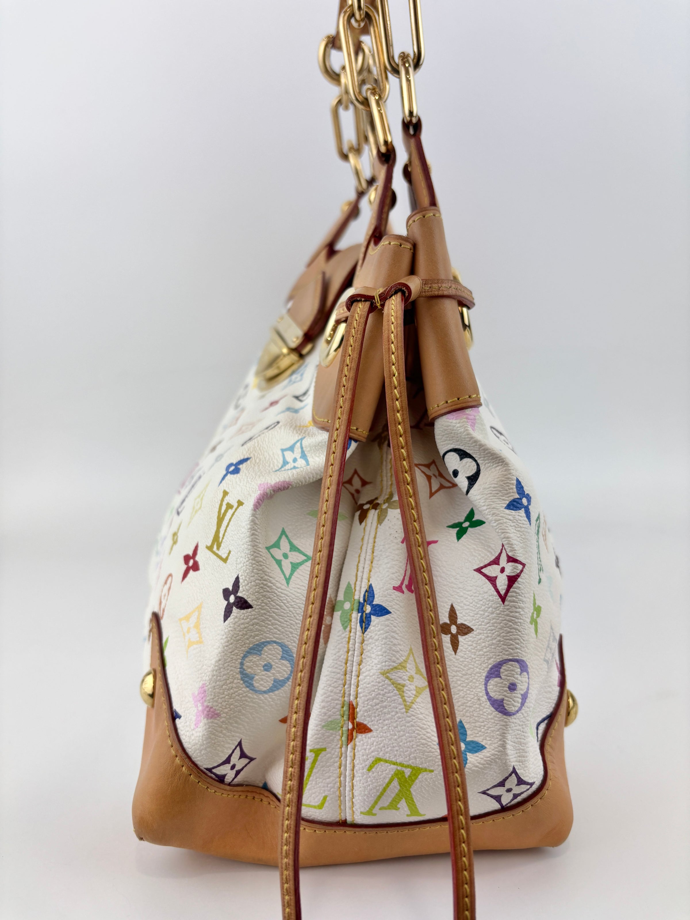 Ursula White Multicolore Bag