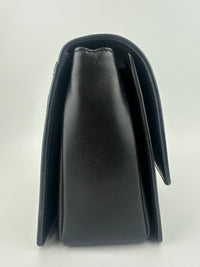 La Medusa Black Leather Chain Crossbody Bag