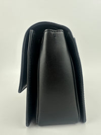 La Medusa Black Leather Chain Crossbody Bag