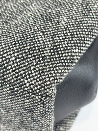 Vintage Marl Wool Shoulder Tote in Grey
