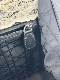 Vintage Marl Wool Shoulder Tote in Grey