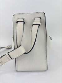 Small Hammock Bag in White Soft Grained Calfskin