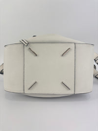 Small Hammock Bag in White Soft Grained Calfskin