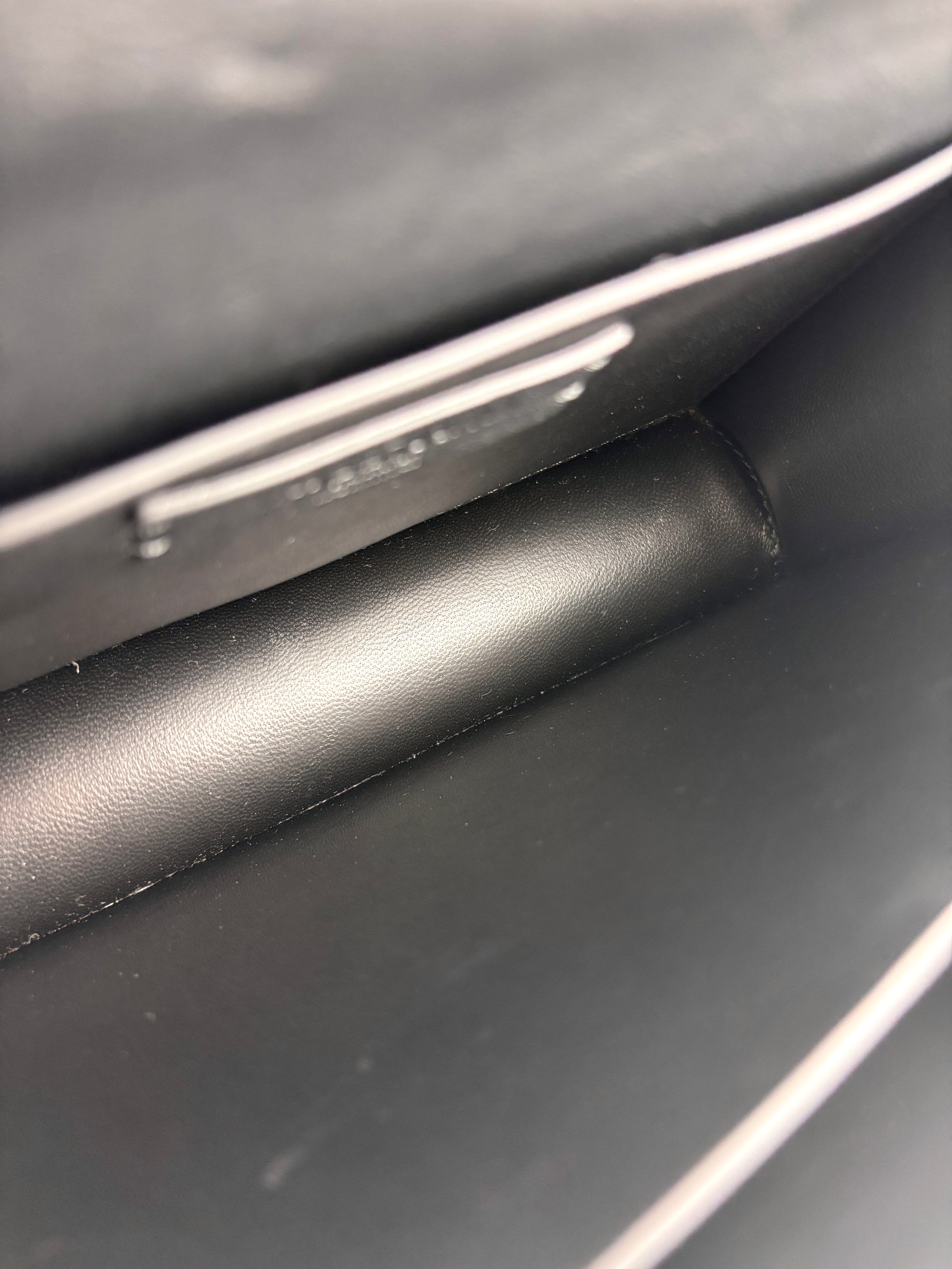 Rockstud Leather Box Bag in Black