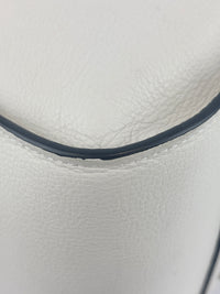 Small Hammock Bag in White Soft Grained Calfskin