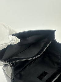 La Medusa Black Leather Chain Crossbody Bag