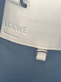 Small Hammock Bag in White Soft Grained Calfskin